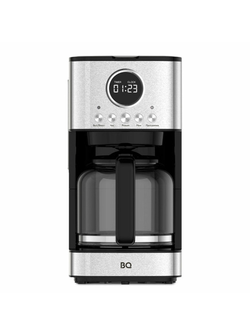 Кофеварка капельная BQ (БИ-КЬЮ) CM1007, 900 Вт, объем 1,5 л, поддержание температуры, серебристая, 86198274