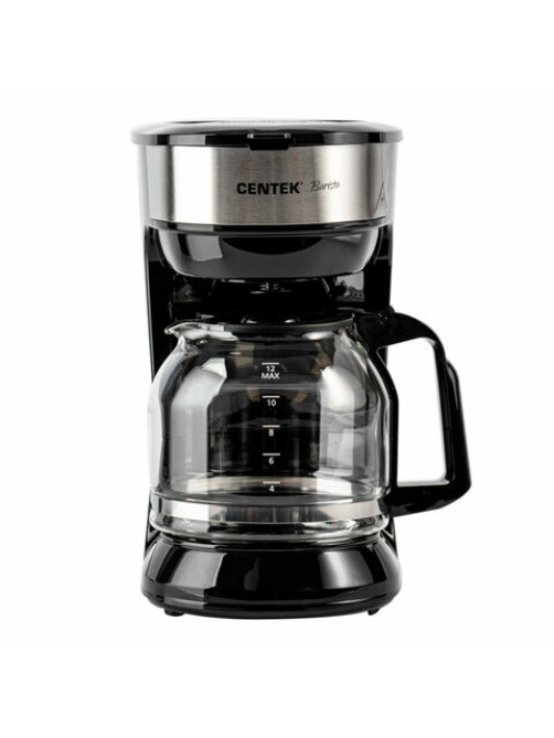 Кофеварка капельная CENTEK CT-1147, 900 Вт, объем 1,8 л, поддержание температуры, черный
