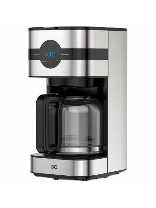 Кофеварка капельная BQ (БИ-КЬЮ) CM2002, 900 Вт, объем 1,5 л, поддержание температуры, серебристая, 86198275