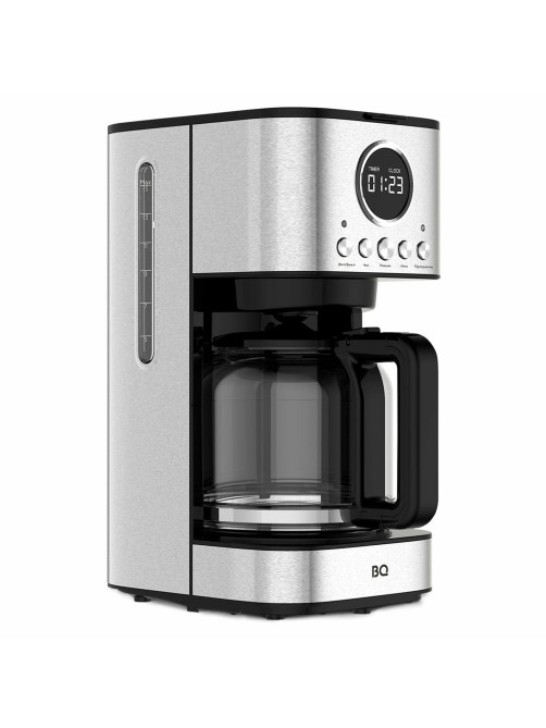 Кофеварка капельная BQ (БИ-КЬЮ) CM1007, 900 Вт, объем 1,5 л, поддержание температуры, серебристая, 86198274