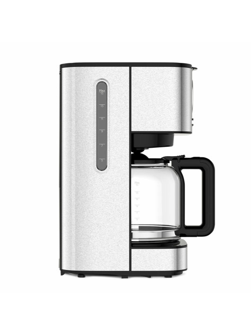 Кофеварка капельная BQ (БИ-КЬЮ) CM1007, 900 Вт, объем 1,5 л, поддержание температуры, серебристая, 86198274