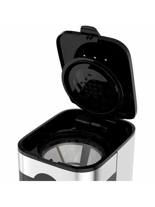 Кофеварка капельная BQ (БИ-КЬЮ) CM2002, 900 Вт, объем 1,5 л, поддержание температуры, серебристая, 86198275