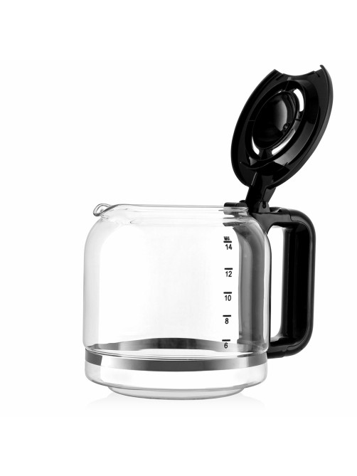 Кофеварка капельная BRAYER BR1124, 900 Вт, объем 1,8 л, LED-дисплей, поддержание температуры, черная