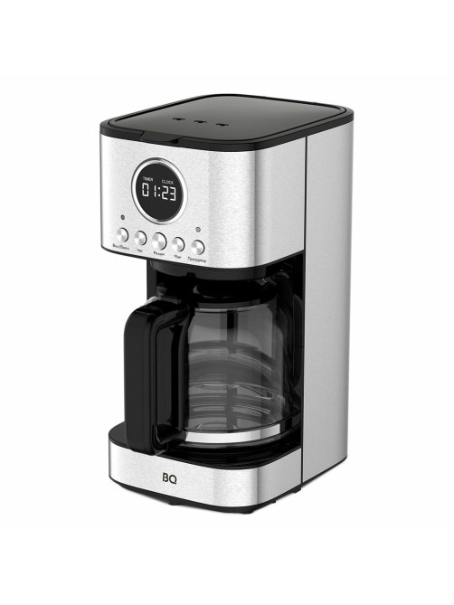 Кофеварка капельная BQ (БИ-КЬЮ) CM1007, 900 Вт, объем 1,5 л, поддержание температуры, серебристая, 86198274