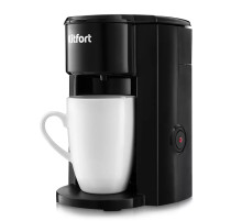Кофеварка капельная KITFORT КТ-763, 350 Вт, объем 0,15 л, черная