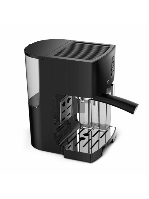 Кофеварка рожковая BQ (БИ-КЬЮ) CM9002, 1450 Вт, объем 1,4 л, 19 бар, автоматический капучинатор, черная, 86200350