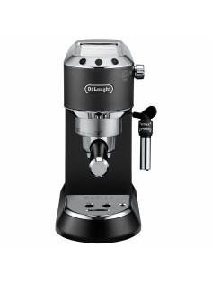 Кофеварка рожковая DELONGHI Dedica EC685.BK, 1350 Вт, объем 1,1 л, ручной капучинатор, черная