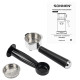 Кофеварка рожковая SONNEN CM-2033, ручной капучинатор, сенсор, 1 л, 1350 Вт, 19 бар, 457883