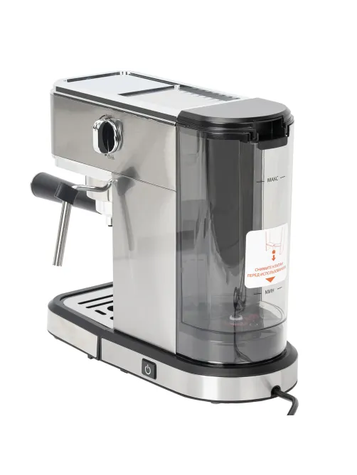 Кофеварка рожковая SONNEN CM-2033, ручной капучинатор, сенсор, 1 л, 1350 Вт, 19 бар, 457883