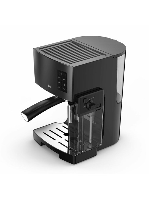 Кофеварка рожковая BQ (БИ-КЬЮ) CM9002, 1450 Вт, объем 1,4 л, 19 бар, автоматический капучинатор, черная, 86200350