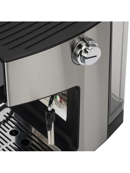 Кофеварка рожковая с дисплеем SONNEN CM-2066, ручной капучинатор, сенсор, 1 л, 950 Вт, 19 бар, 457882