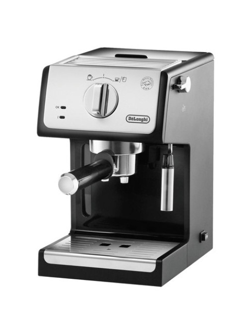Кофеварка рожковая DELONGHI ECP 33.21/BK, 1100 Вт, объем 1 л, ручной капучинатор, черная, ECP33.21/BK