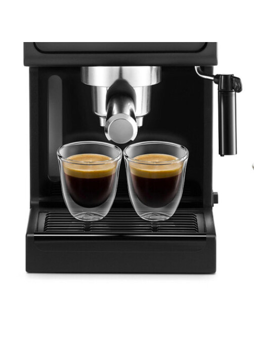 Кофеварка рожковая DELONGHI ECP31.21, 1100 Вт, объем 1 л, ручной капучинатор, черная