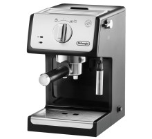 Кофеварка рожковая DELONGHI ECP 33.21/BK, 1100 Вт, объем 1 л, ручной капучинатор, черная, ECP33.21/BK