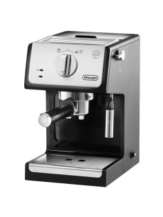 Кофеварка рожковая DELONGHI ECP 33.21/BK, 1100 Вт, объем 1 л, ручной капучинатор, черная, ECP33.21/BK