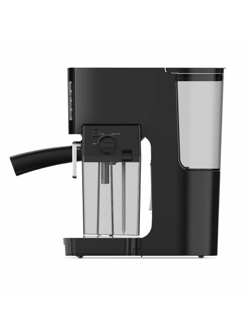 Кофеварка рожковая BQ (БИ-КЬЮ) CM9002, 1450 Вт, объем 1,4 л, 19 бар, автоматический капучинатор, черная, 86200350