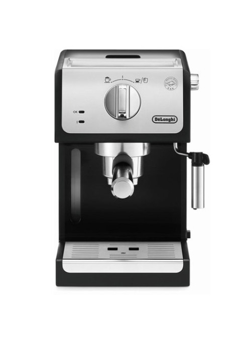 Кофеварка рожковая DELONGHI ECP 33.21/BK, 1100 Вт, объем 1 л, ручной капучинатор, черная, ECP33.21/BK