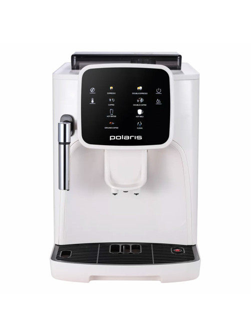 Кофемашина POLARIS PACM 2047SW, 1450 Вт, объем 1,8 л, автокапучинатор, белая, 81404