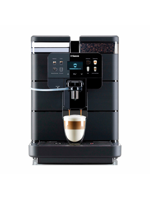 Кофемашина SAECO NEW ROYAL OTC, 1400 Вт, объем 2,5 л, для зерен 600 г, автокапучинатор, черная, 9J0080