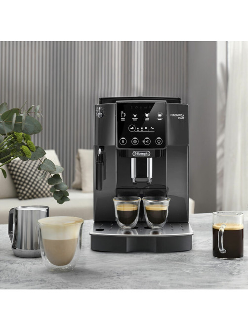 Кофемашина DELONGHI Magnifica Start ECAM220.22.GB, 1450 Вт, объем 1,8 л, ручной капучинатор, черная