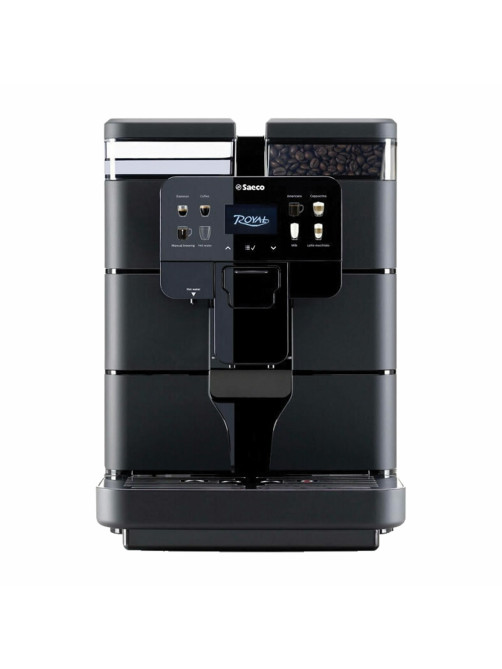 Кофемашина SAECO NEW ROYAL OTC, 1400 Вт, объем 2,5 л, для зерен 600 г, автокапучинатор, черная, 9J0080