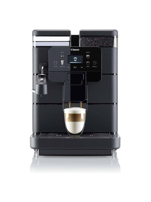 Кофемашина SAECO NEW ROYAL PLUS, 1400 Вт, объем 2,5 л, для зерен 600 г, автокапучинатор, черная, 9J0060