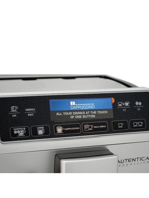 Кофемашина DELONGHI Autentica Cappuccino ETAM 29.660.SB, 1450 Вт, объем 1,4 л, автокапучинатор, серебристая, ETAM29.660.SB