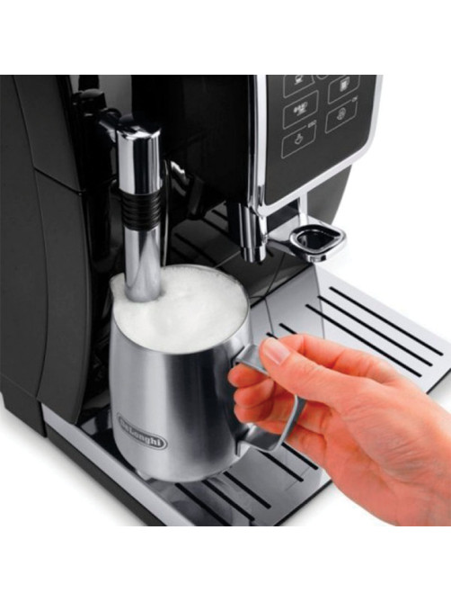 Кофемашина DELONGHI Dinamica ECAM 350.15.B, 1450 Вт, объем 1,8 л, ручной капучинатор, черная