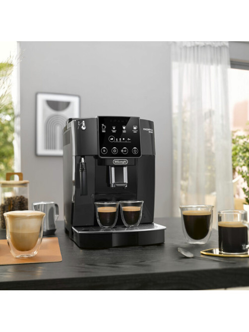 Кофемашина DELONGHI Magnifica Start ECAM220.22.GB, 1450 Вт, объем 1,8 л, ручной капучинатор, черная
