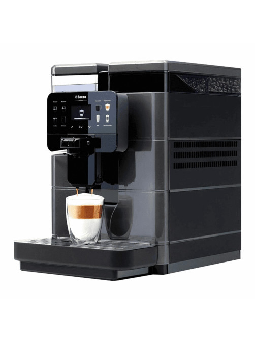 Кофемашина SAECO NEW ROYAL OTC, 1400 Вт, объем 2,5 л, для зерен 600 г, автокапучинатор, черная, 9J0080