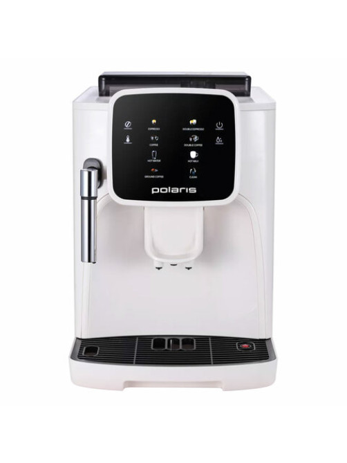 Кофемашина POLARIS PACM 2047SW, 1450 Вт, объем 1,8 л, автокапучинатор, белая, 81404