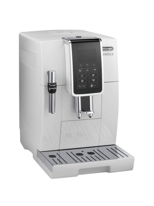 Кофемашина DELONGHI Dinamica ECAM 350.35.W, 1450 Вт, объем 1,8 л, ручной капучинатор, белая