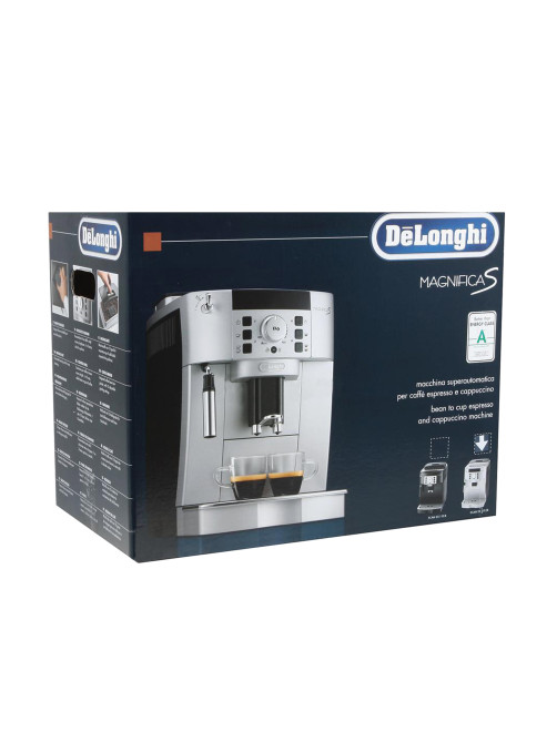 Кофемашина DELONGHI Magnifica S ECAM 22.110.SB, 1450 Вт, объем 1,8 л, ручной капучинатор, серебристая, EСAM 22.110.SB
