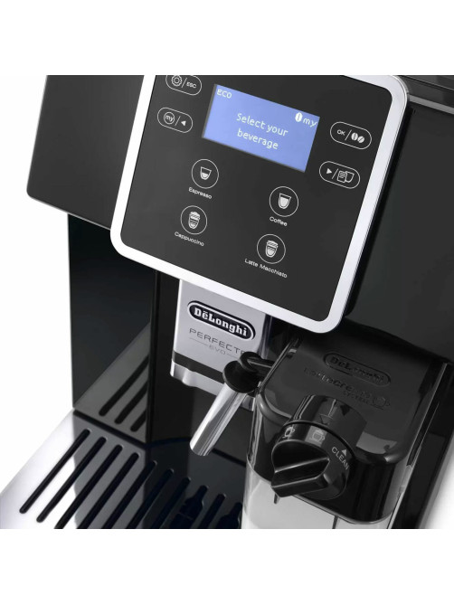Кофемашина DELONGHI Perfecta Evo ESAM420.40.B, 1450 Вт, объем 1,4 л, автоматический капучинатор, черная