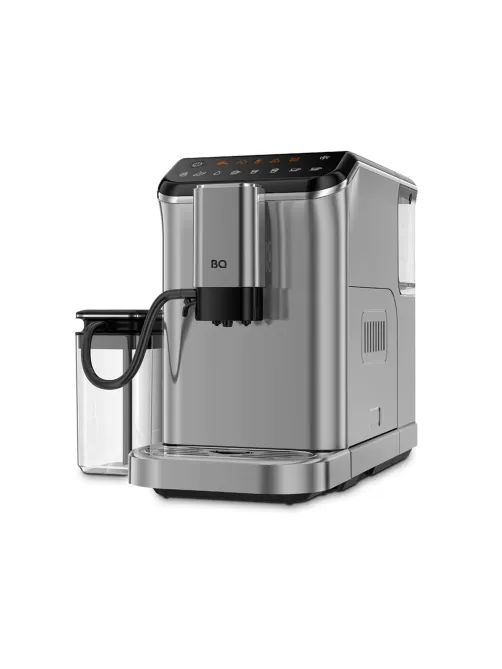 Кофемашина BQ (БИ-КЬЮ) CM6000, 1350 Вт, объем 1,5 л, автокапучинатор, серебристая, 86199065