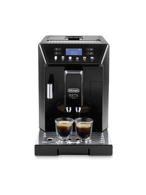 Кофемашина DELONGHI Eletta Cappuccino Evo ECAM46.860.B, 1450 Вт, объем 2 л, автокапучинатор, черная
