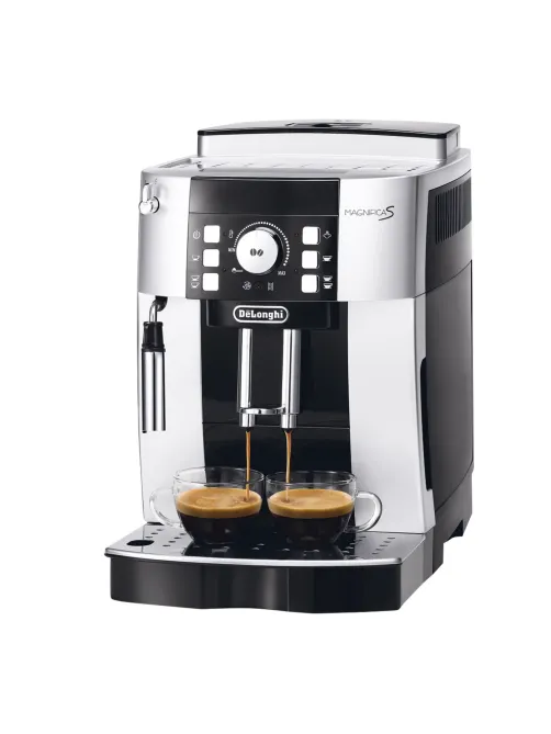 Кофемашина DELONGHI Magnifica S ECAM 21.117.SB, 1450 Вт, объем 1,8 л, ручной капучинатор, серебристая, EСAM 21.117.SB