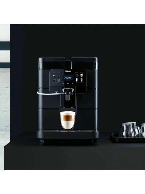 Кофемашина SAECO NEW ROYAL OTC, 1400 Вт, объем 2,5 л, для зерен 600 г, автокапучинатор, черная, 9J0080