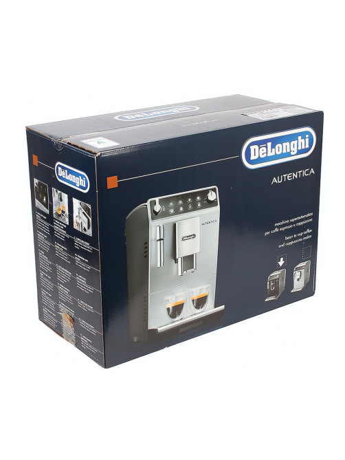 Кофемашина DELONGHI Autentica ETAM 29.510.B, 1450 Вт, объем 1,4 л, ручной капучинатор, черная, ETAM29.510.B