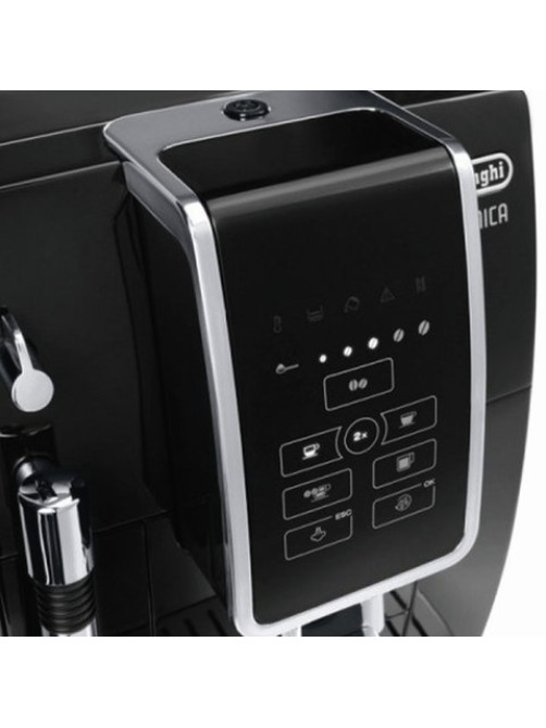 Кофемашина DELONGHI Dinamica ECAM 350.15.B, 1450 Вт, объем 1,8 л, ручной капучинатор, черная
