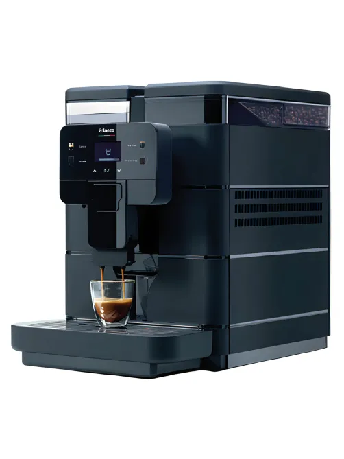 Кофемашина SAECO NEW ROYAL BLACK, 1400 Вт, объем 2,5 л, для зерен 600 г, без капучинатора, черная, 9J0040