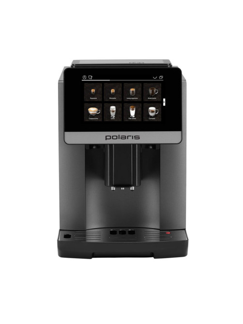 Кофемашина POLARIS PACM 2080AC WiFi IQ Home, 1500 Вт, объем 1,8 л, автокапучинатор, графитовая, 62311