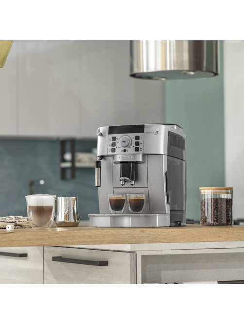 Кофемашина DELONGHI Magnifica S ECAM 22.110.SB, 1450 Вт, объем 1,8 л, ручной капучинатор, серебристая, EСAM 22.110.SB