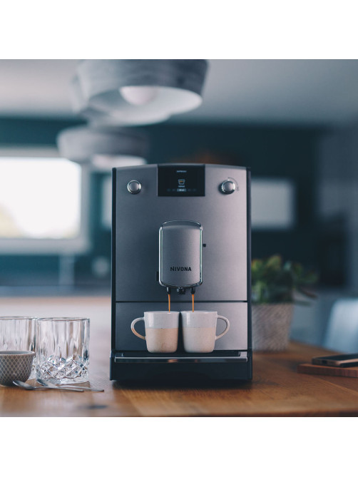 Кофемашина NIVONA CafeRomatica NICR695, 1455 Вт, объем 2,2 л, автокапучинатор, серая, NICR 695
