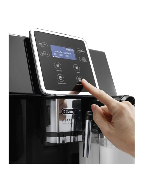 Кофемашина DELONGHI Perfecta Evo ESAM420.40.B, 1450 Вт, объем 1,4 л, автоматический капучинатор, черная