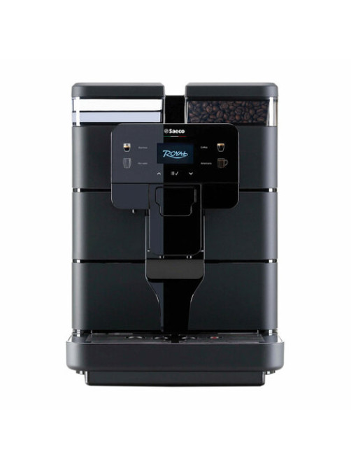 Кофемашина SAECO NEW ROYAL BLACK, 1400 Вт, объем 2,5 л, для зерен 600 г, без капучинатора, черная, 9J0040