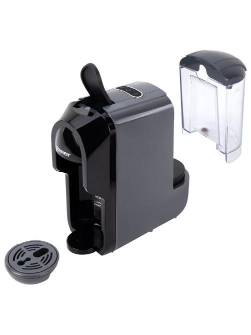 Кофемашина капсульная 3 в 1 для молотого кофе и капсул DOLCE GUSTO и NESPRESSO, SONNEN CM510G, 1450 Вт, 0,6 л, графит, 457339