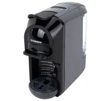 Кофемашина капсульная 3 в 1 для молотого кофе и капсул DOLCE GUSTO и NESPRESSO, SONNEN CM510G, 1450 Вт, 0,6 л, графит, 457339