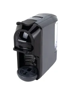 Кофемашина капсульная 3 в 1 для молотого кофе и капсул DOLCE GUSTO и NESPRESSO, SONNEN CM510G, 1450 Вт, 0,6 л, графит, 457339