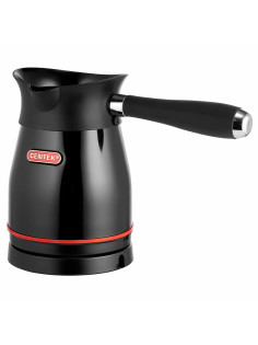 Турка электрическая CENTEK CT-1098, 0,5 л, 480 Вт, механическое управление, стальная, черная, CT-1098 SS